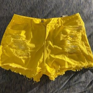 Yellow Shorts from SHEIN